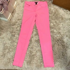 Pink women’s jeans
